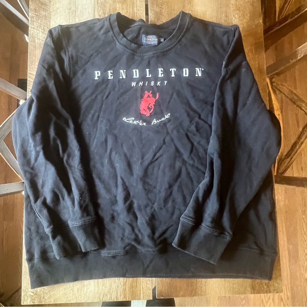 Pendleton Black Thin Sweater Sweatshirt - image 2